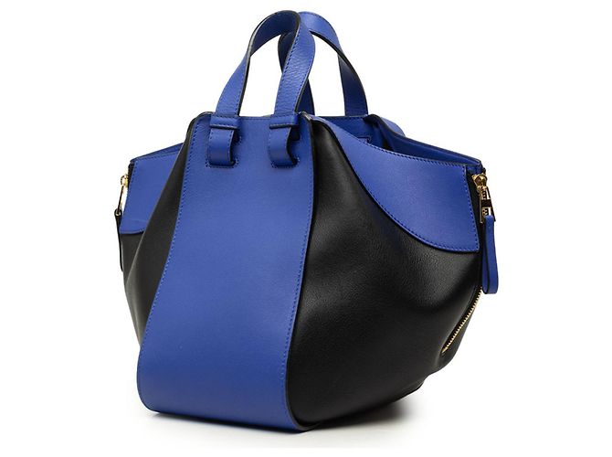Loewe Anagram Hammock Small Handtasche Schwarz Blau - Ansicht 2