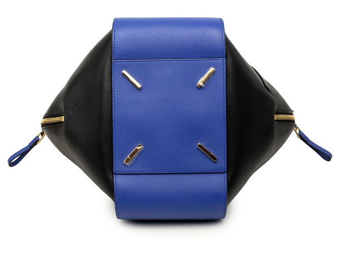 Loewe Anagram Hammock Small Handtasche Schwarz Blau - Ansicht 3