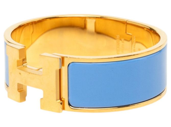 Hermès Bracciale Hermes Clic Clac H PM Blu D'oro - vista 2