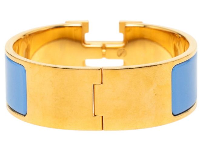 Hermès Bracciale Hermes Clic Clac H PM Blu D'oro - vista 3