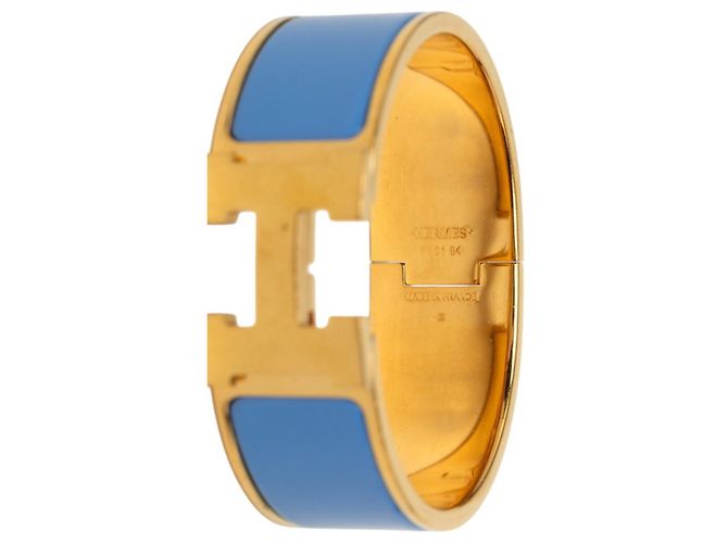 Hermès Bracciale Hermes Clic Clac H PM Blu D'oro - vista 4