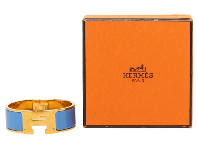 Hermès Bracciale Hermes Clic Clac H PM Blu D'oro - vista 6