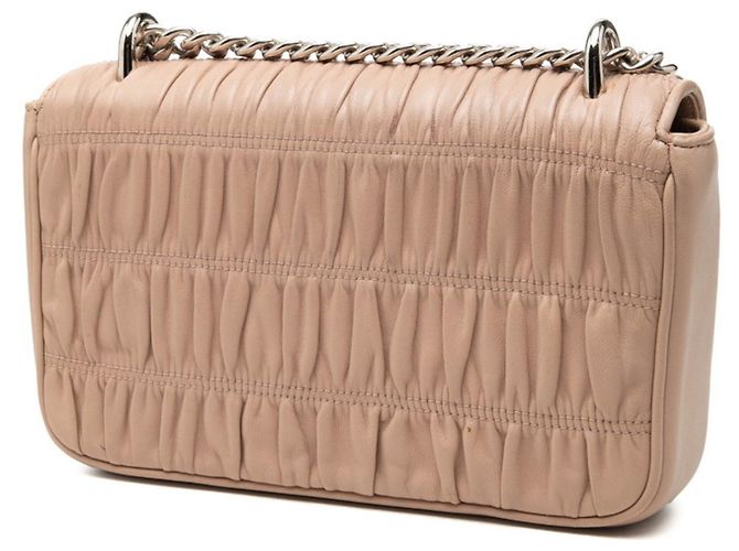 Borsa a tracolla Prada Logo Chain Beige - vista 2