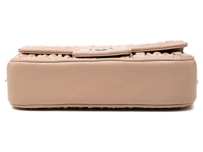 Borsa a tracolla Prada Logo Chain Beige - vista 3
