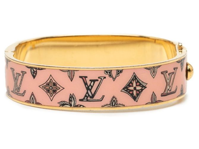 Bracciale Louis Vuitton LV Confidential PM Rosa Multicolore D'oro - vista 3