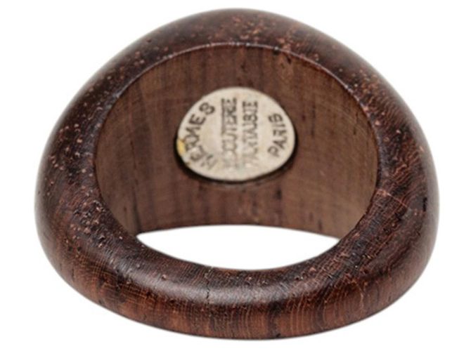 Hermès Hermes Sellier Ring Braun Silber - Ansicht 3