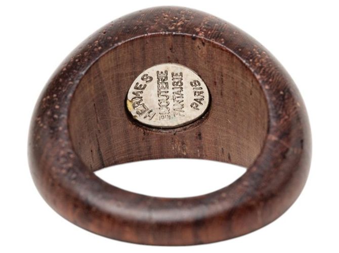 Hermès Hermes Sellier Ring Braun Silber - Ansicht 6