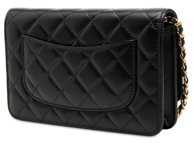 Borsa a tracolla con catena e portafoglio Chanel Matelassé Coco Mark Nero - vista 2