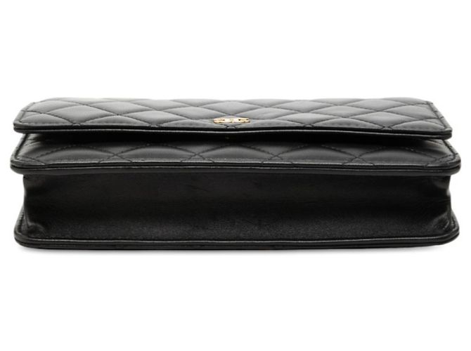 Borsa a tracolla con catena e portafoglio Chanel Matelassé Coco Mark Nero - vista 3