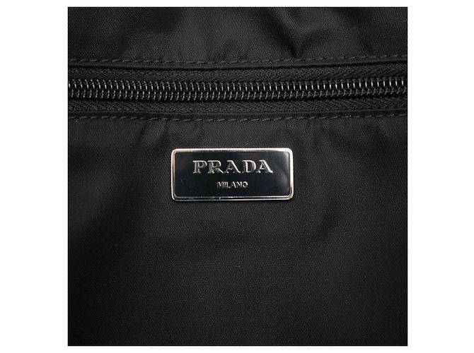 Zaino Prada con placca logo triangolo - Nylon nero - vista 5