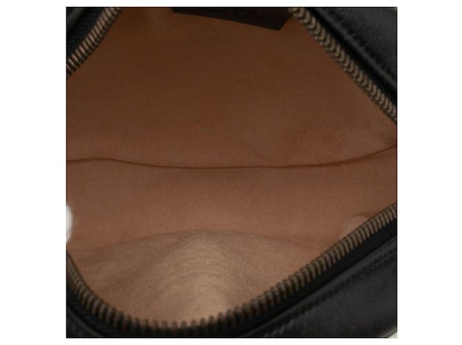 Borsa a tracolla con catena Gucci GG Marmont Nero - vista 4
