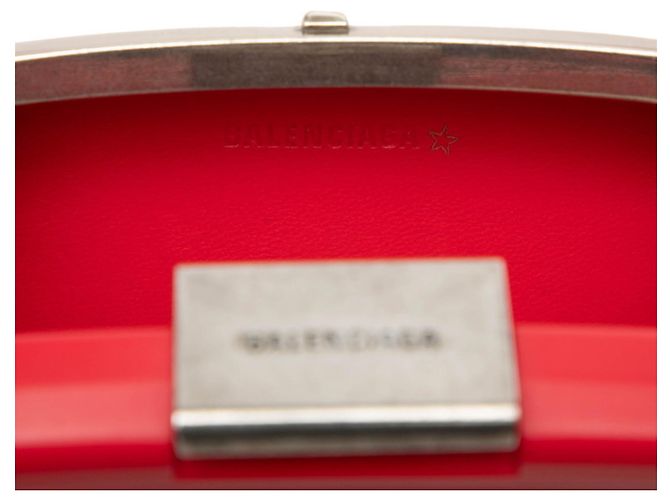 Borsa a tracolla Balenciaga Lunchbox Mini Case Rosso - vista 5
