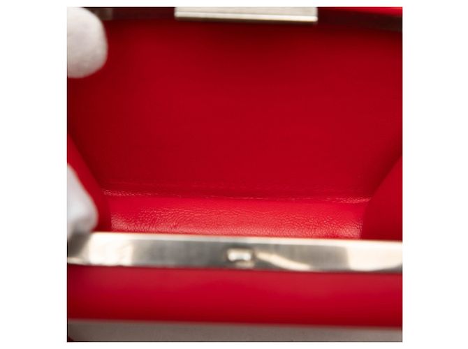 Borsa a tracolla Balenciaga Lunchbox Mini Case Rosso - vista 6