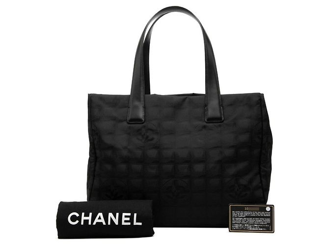 Borsa Tote MM Chanel Coco Mark New Travel Line Nero - vista 7