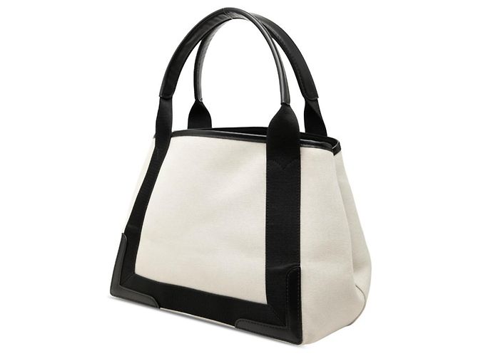 Everyday Borsa Cabas S Balenciaga Navy Nero Crudo - vista 2