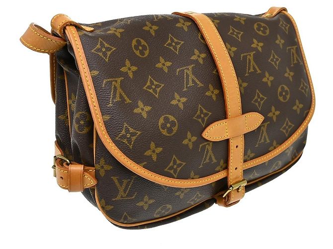 Louis Vuitton Saumur Monogram 30 Marrone - vista 2