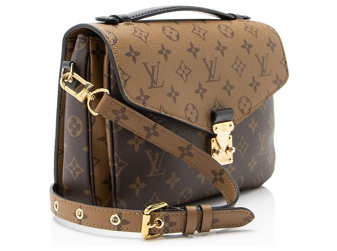 Borsa a tracolla Louis Vuitton Reverse Monogram Pochette Metis Nero - vista 2