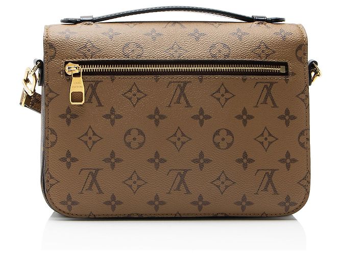Borsa a tracolla Louis Vuitton Reverse Monogram Pochette Metis Nero - vista 3