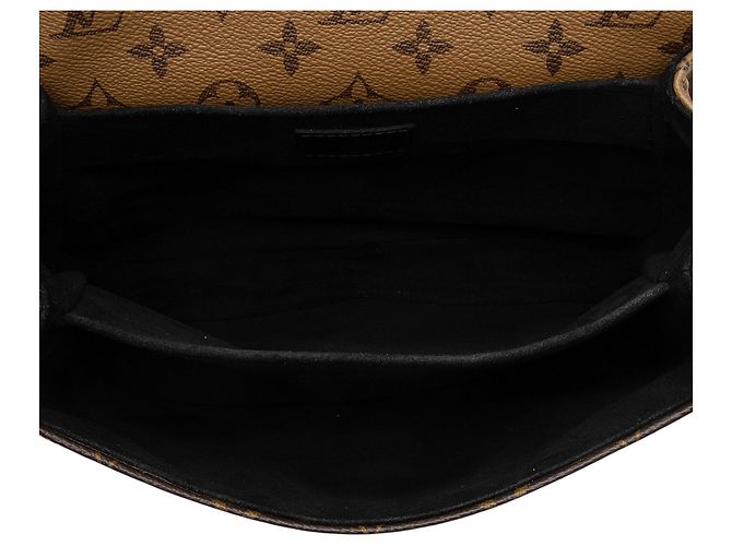 Borsa a tracolla Louis Vuitton Reverse Monogram Pochette Metis Nero - vista 6