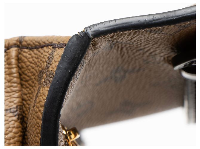 Borsa a tracolla Louis Vuitton Reverse Monogram Pochette Metis Nero - vista 9