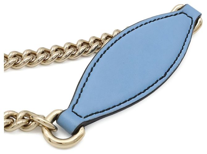Borsa a tracolla con catena Gucci Emily Blu - vista 5