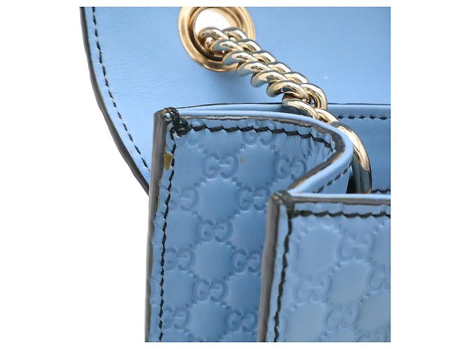 Borsa a tracolla con catena Gucci Emily Blu - vista 7