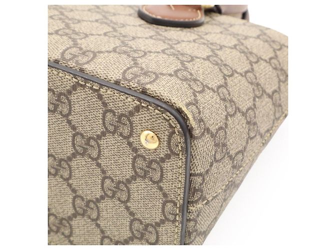 Borsa a tracolla Gucci GG Supreme Marrone Beige - vista 3
