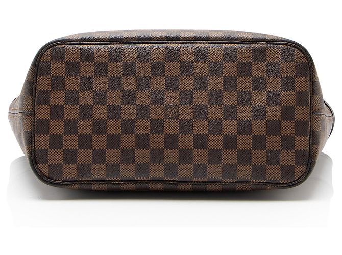 Borsa Tote Louis Vuitton Damier Ebene Neverfull MM Marrone - vista 4