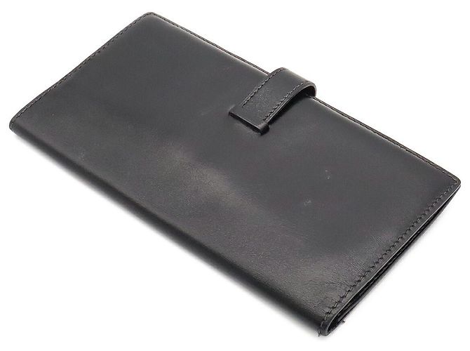 Hermès Cartera Larga Hermes Bearn Classic Negro - vista 2