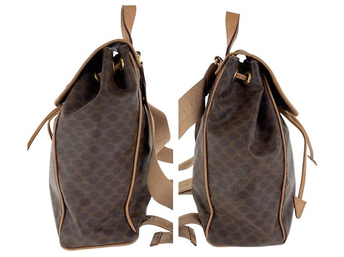 Céline Sac à dos Celine Macadam Marron - vue 7