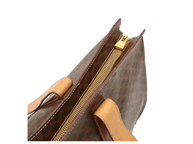 Edge Céline Celine Macadam Tote Bag Braun - Ansicht 5