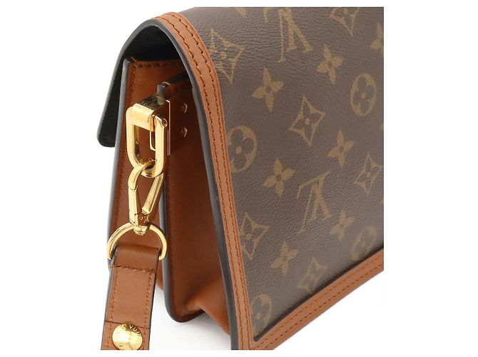 Borsa a tracolla Louis Vuitton Dauphine MM Marrone - vista 4