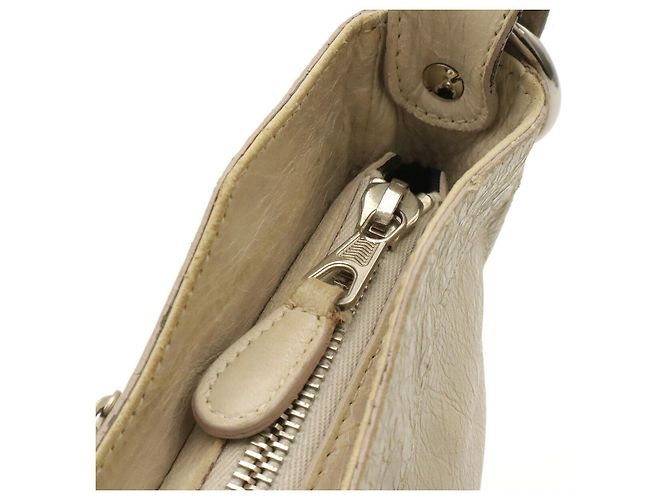 Borsa a spalla Balenciaga Giant Hip Marrone Beige - vista 6