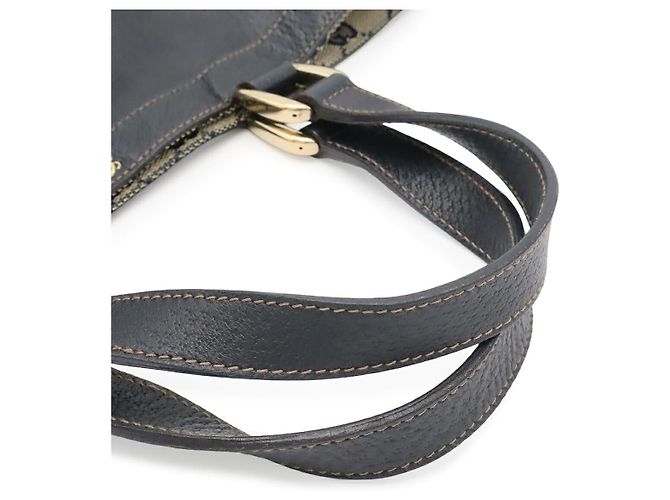 Borsa Tote Gucci GG Canvas Abbey Line Blu - vista 4