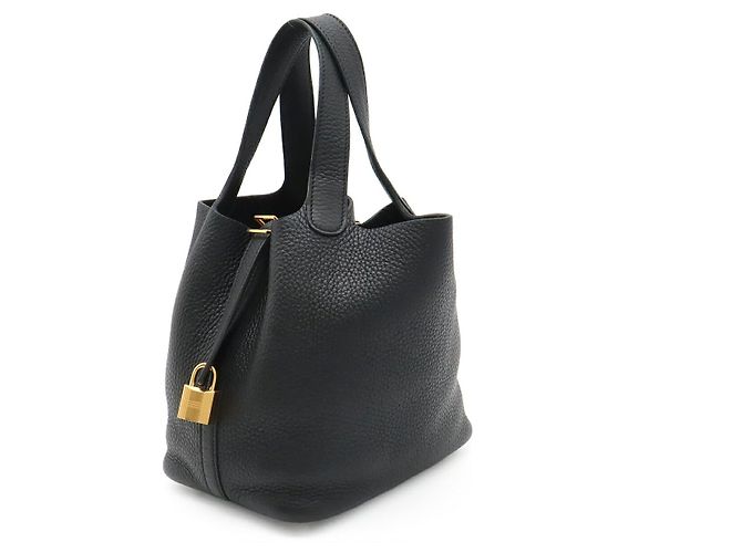 Hermès Borsa Hermes Picotin Lock PM Nero - vista 3