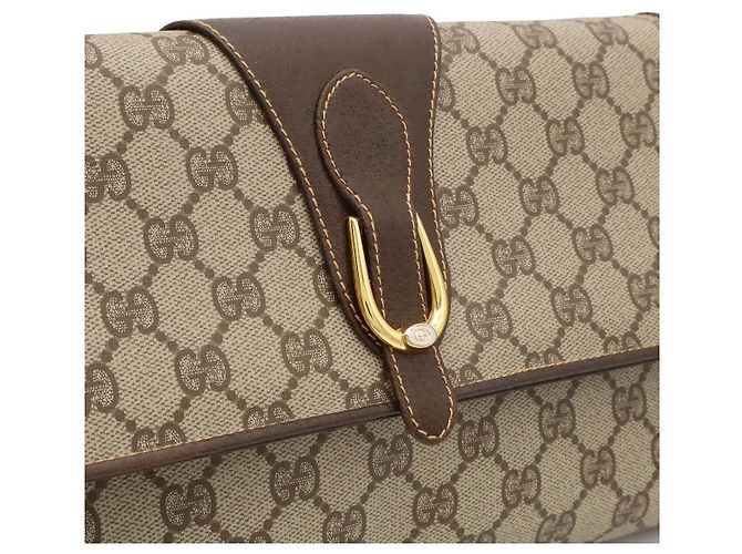 Borsa a tracolla Gucci GG Plus Marrone Beige - vista 9