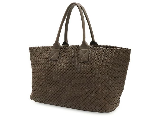 Borsa Cabat MM Intrecciato Bottega Veneta Marrone - vista 2
