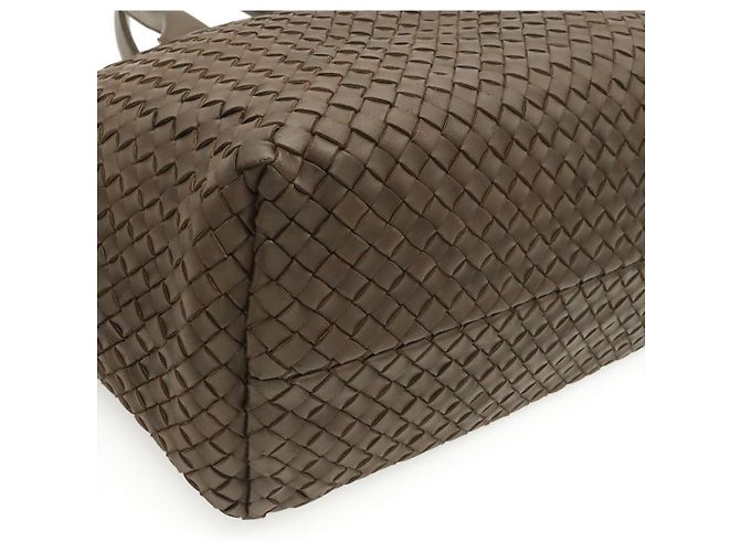 Borsa Cabat MM Intrecciato Bottega Veneta Marrone - vista 3