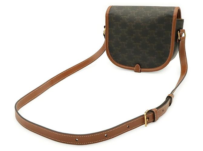 Céline Celine Triomphe Folco Schultertasche Medium Braun - Ansicht 2