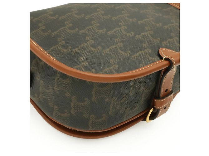 Céline Celine Triomphe Folco Schultertasche Medium Braun - Ansicht 3