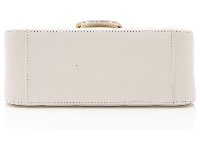 Mini borsa Top Handle GG Marmont in pelle matelassé Gucci Bianco - vista 4