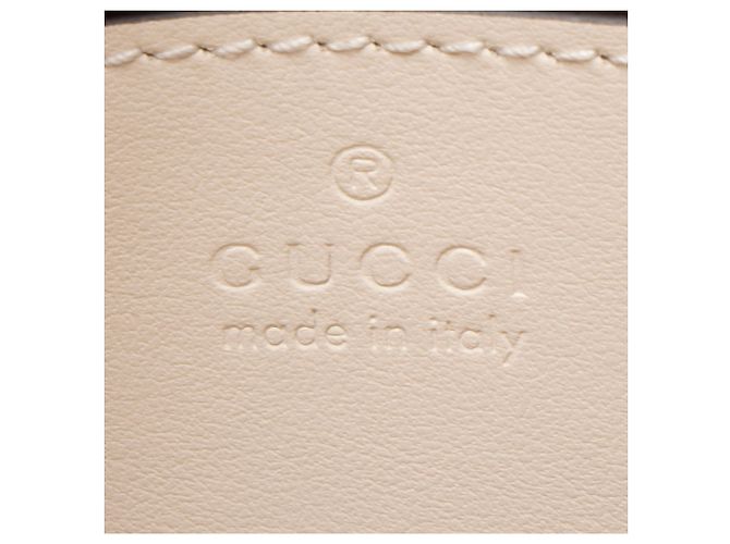 Mini borsa Top Handle GG Marmont in pelle matelassé Gucci Bianco - vista 8