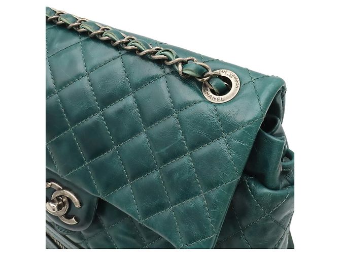 Chanel Matelasse Coco Mark Backpack Green - view 4