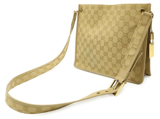 Borsa a tracolla Gucci GG Canvas Marrone Beige - vista 2