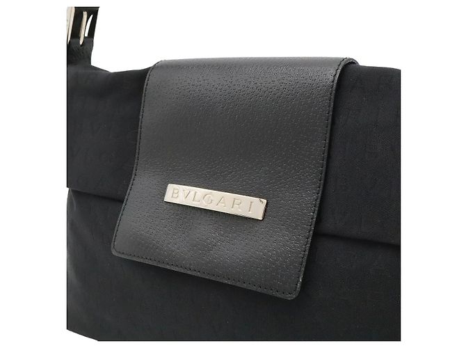 Bulgari Borsa a tracolla Bvlgari Logo Mania Nero - vista 9
