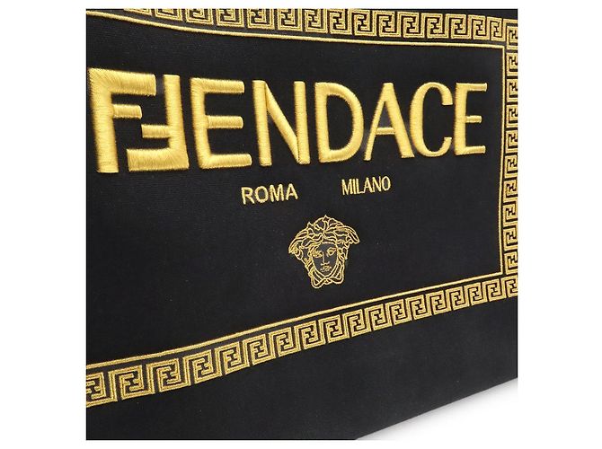 Fendi Fendace Tote Bag Schwarz - Ansicht 9