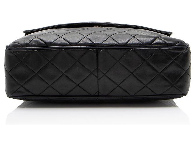 Chanel Vintage Camera Bag aus Lammleder mit Quaste Schwarz - Ansicht 4