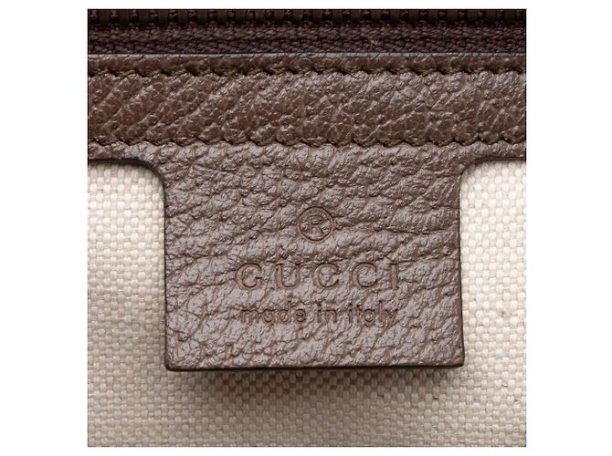 Gucci GG Supreme Savoy Medium Duffle Marrone Beige - vista 8