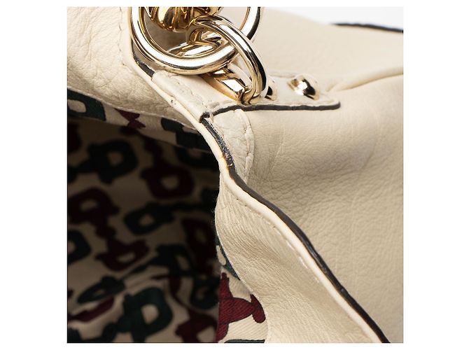Bamboo Borsa Satchel Indy Large in pelle Guccissima e bambù Gucci Marrone Beige - vista 10