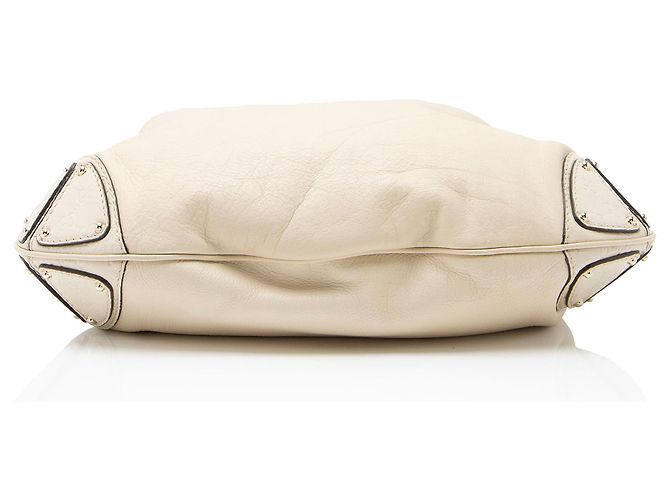 Bamboo Borsa Satchel Indy Large in pelle Guccissima e bambù Gucci Marrone Beige - vista 4